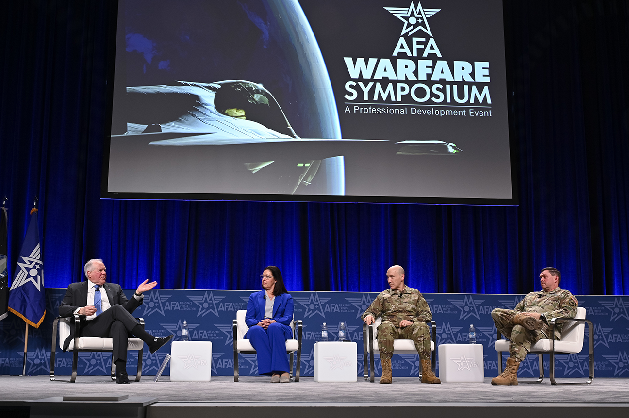 DAF leaders lock arms, present plan to reoptimize Air Force, Space Force