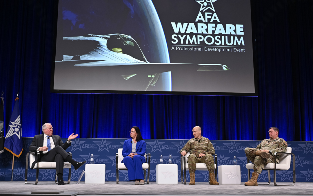 DAF leaders lock arms, present plan to reoptimize Air Force, Space Force