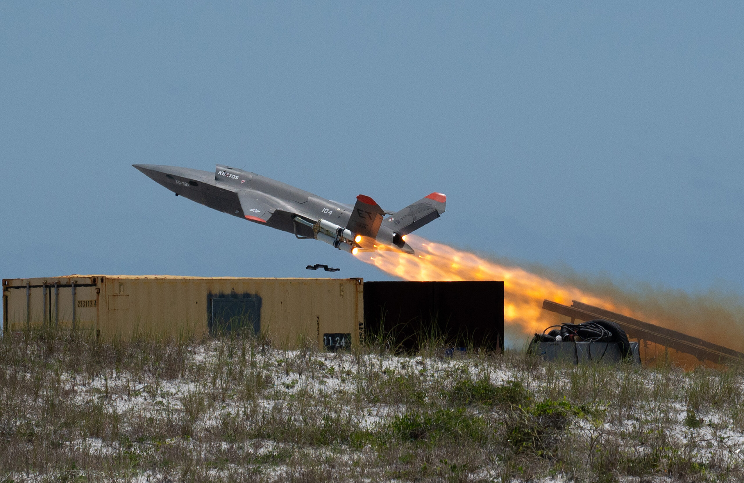 Valkyrie air vehicle taking off